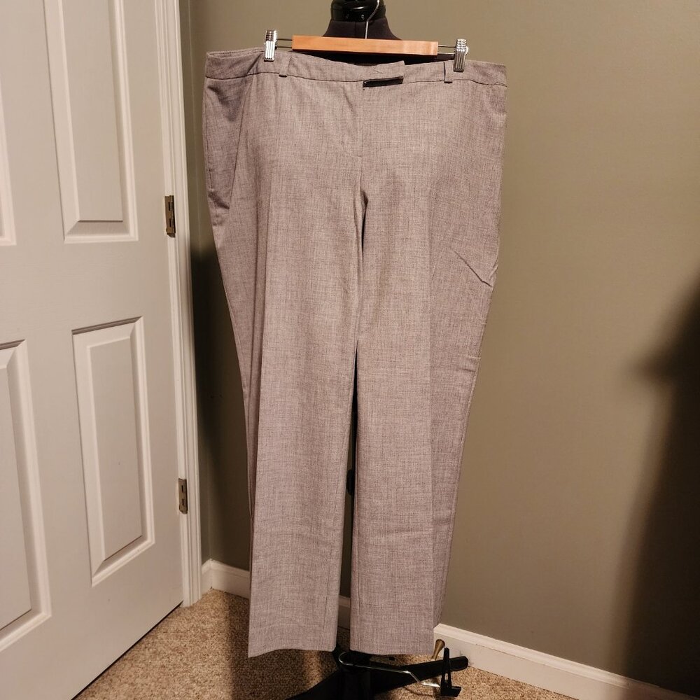 Charter Club Pant Shop Woman 18W Gray Patterned Work Pant